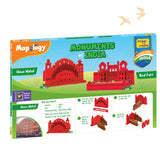 Mapology Monuments of India - Red Fort & Hawa Mahal