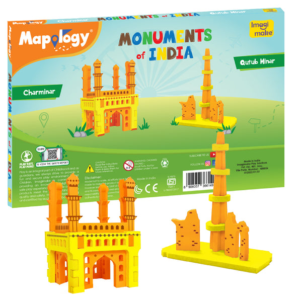 Mapology: Pack of 6 Monuments Mini - Assorted Designs