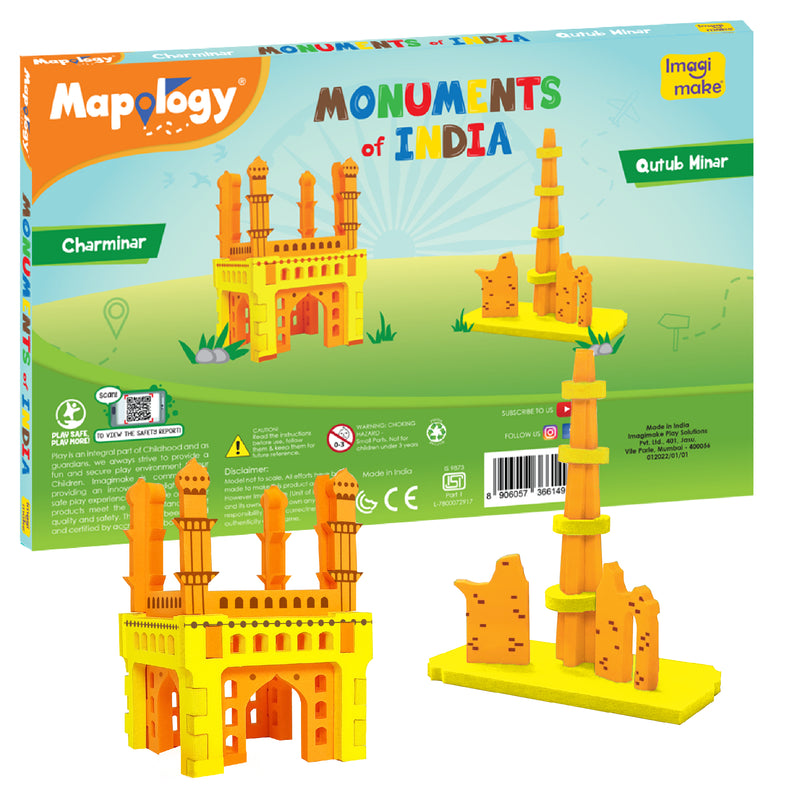 Mapology: Pack of 6 Monuments Mini - Assorted Designs