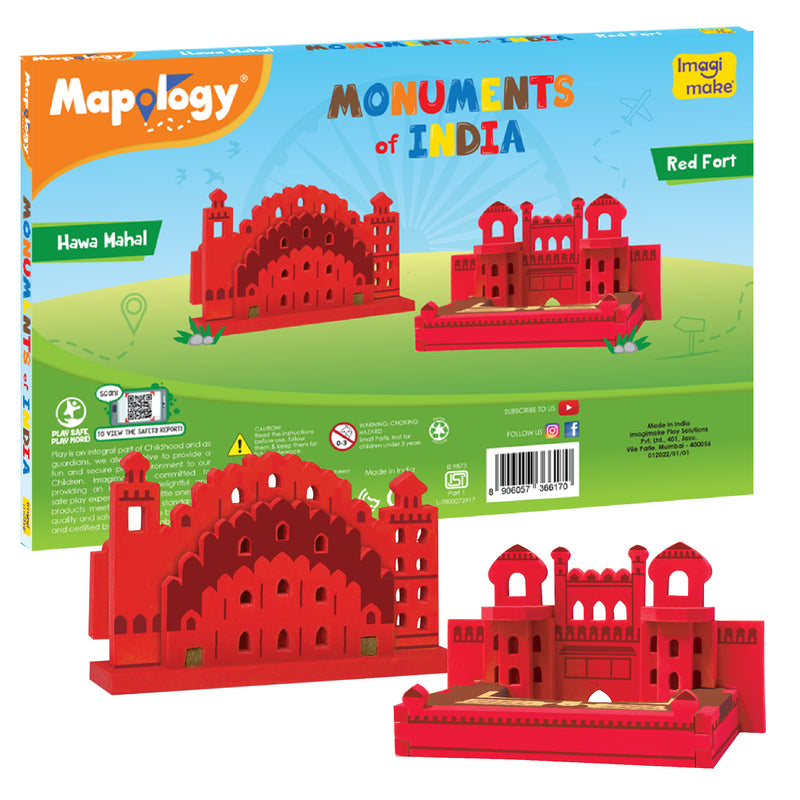 Mapology: Pack of 6 Monuments Mini - Assorted Designs