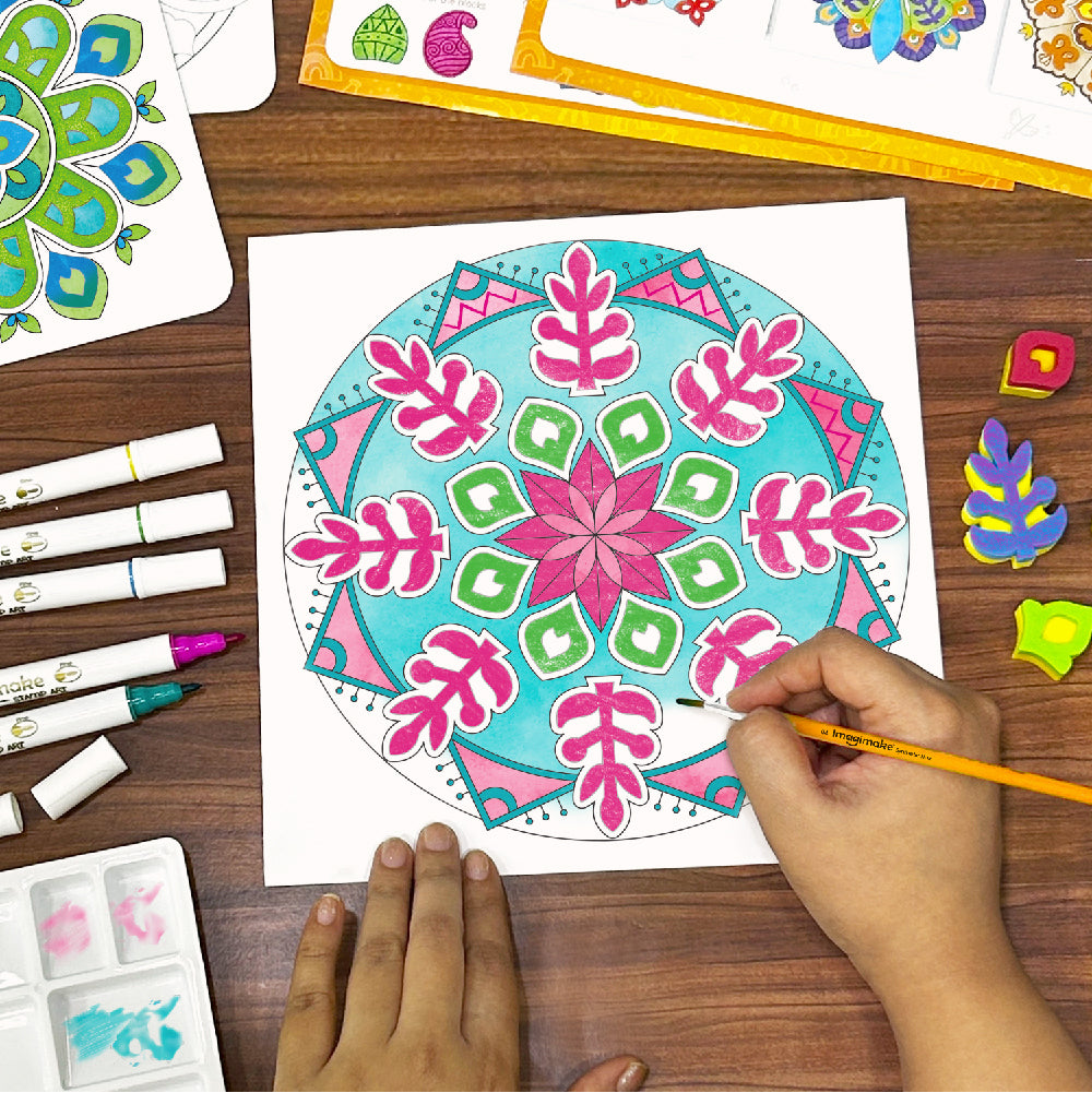 Experience the joy of creating intricate mandalas effortlessly with our  Fevicryl Art of India Mandala Art Kit! The kit comes fully loaded…