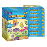 Pack of 12 - Jelly Stickers Flower & Butterfly