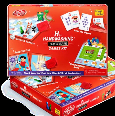Play-and-learn handwashing kit