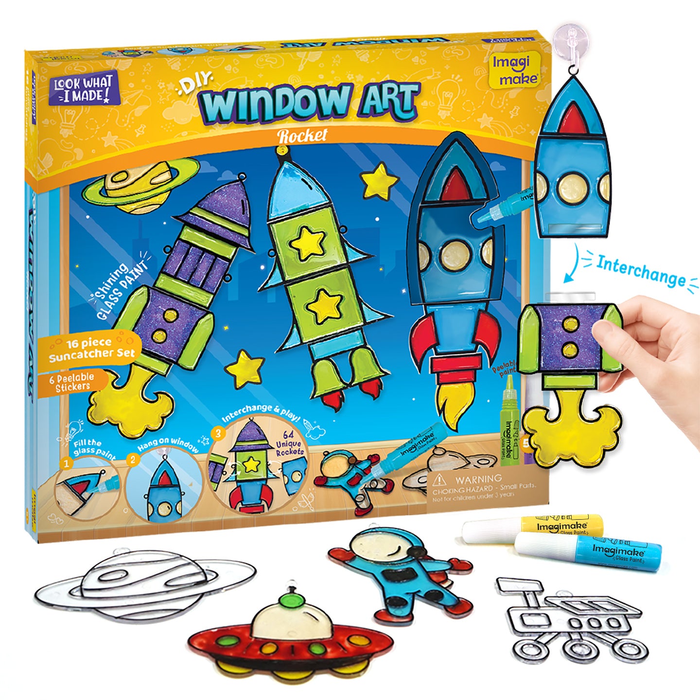 Window Roket Window Art - Rocket – Imagimake