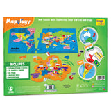 Mapology: World with Flags & Capitals - Pack of 12
