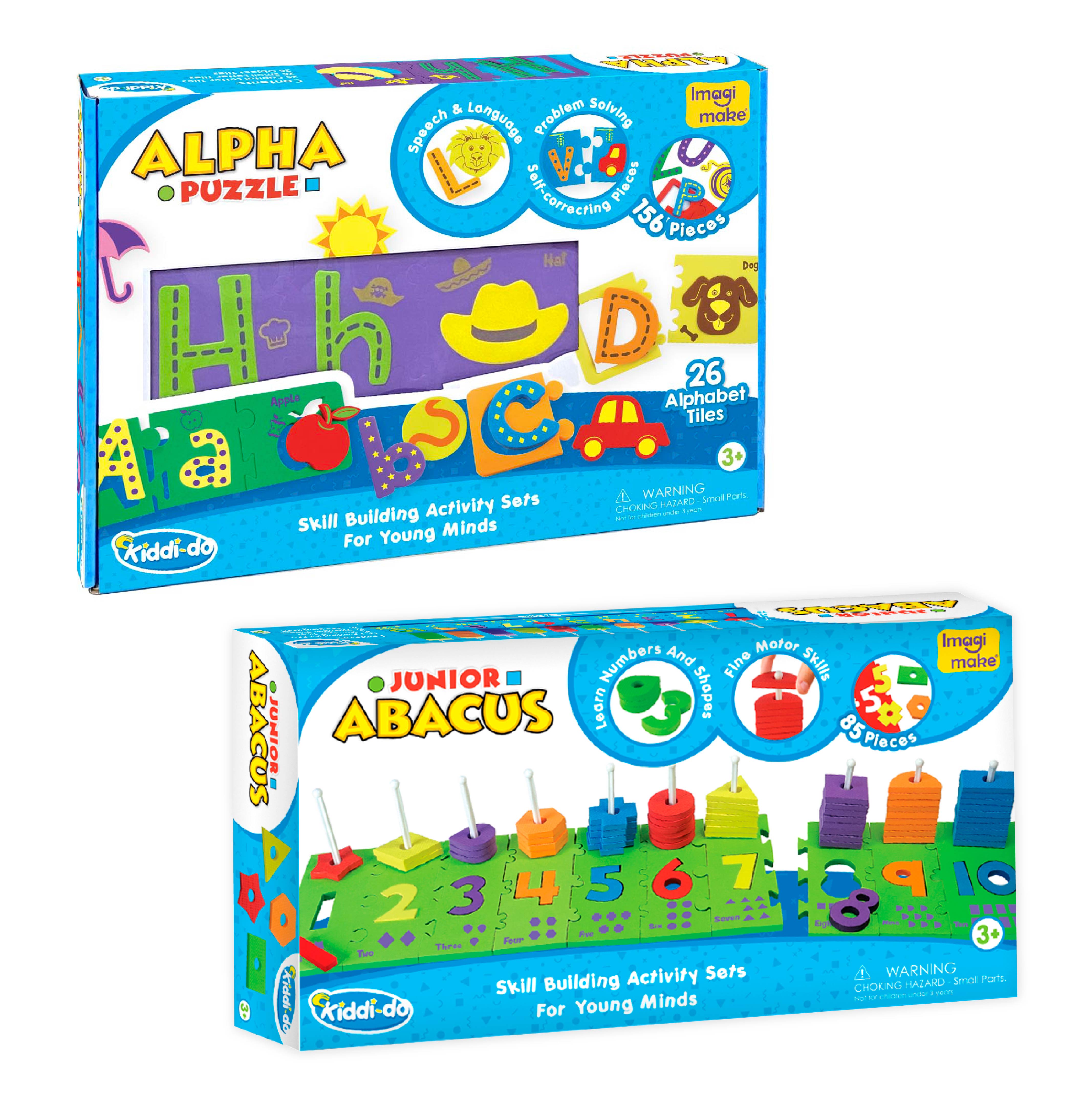 Alpha Puzzles Combo - Alpha Puzzle & Junior Abacus - A great way to learn the ...