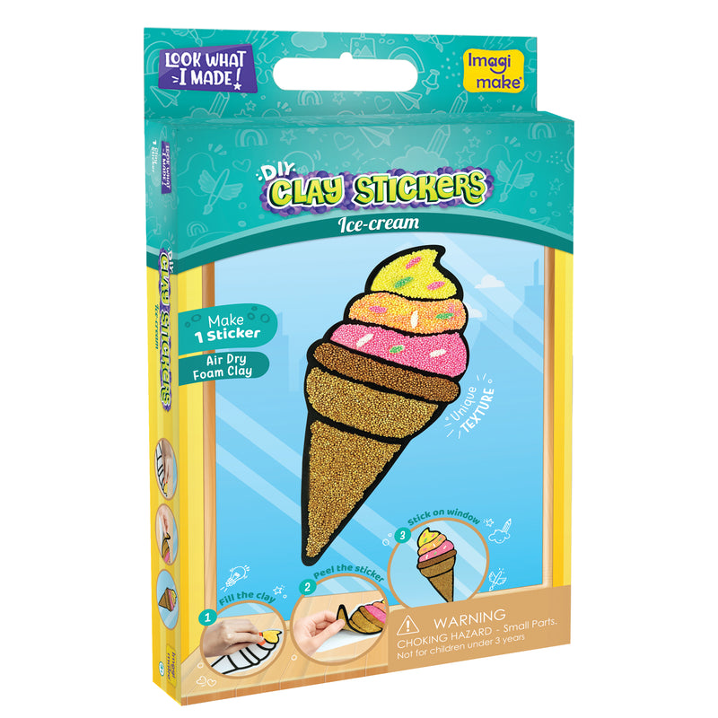 Clay Stickers - Ice Cream