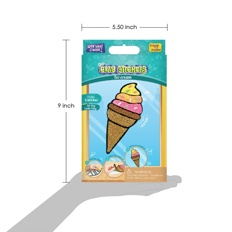 Clay Stickers - Ice Cream