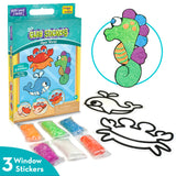 Clay Stickers - Aqua World