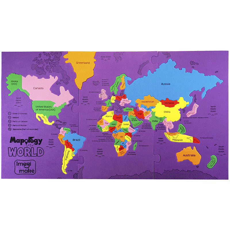 Mapology: World - Pack of 6