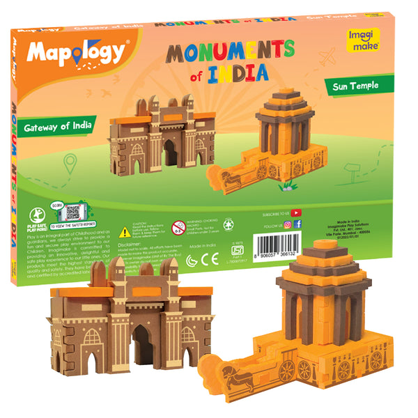 Mapology Monuments of India - Sun Temple & Gateway of India