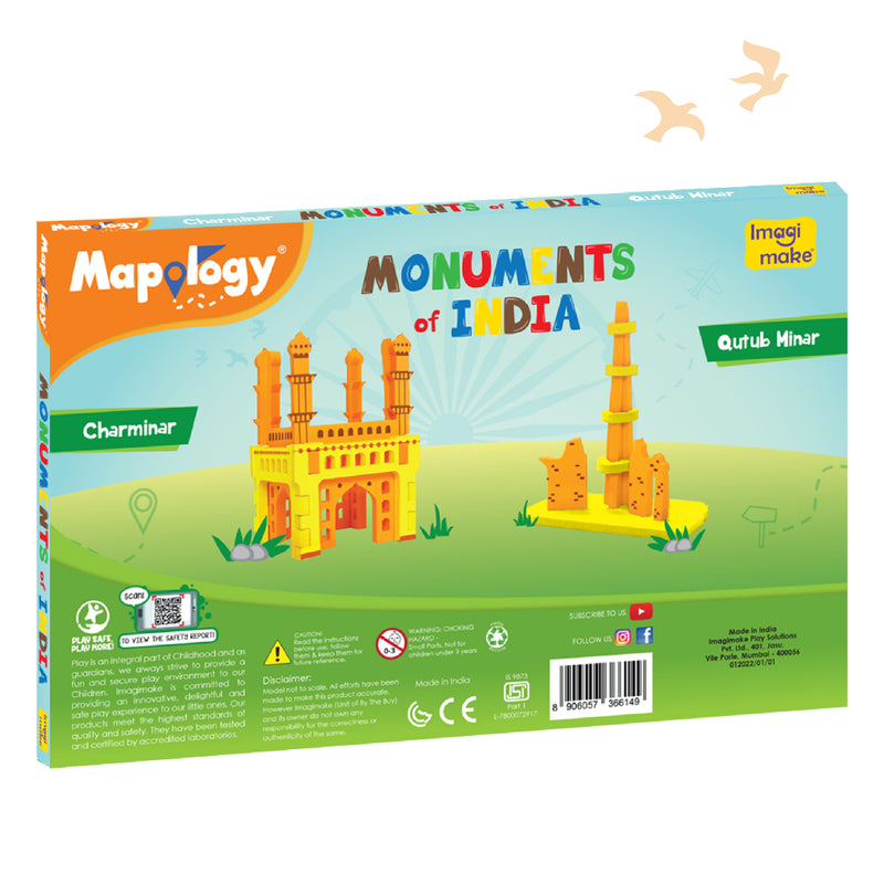 Mapology Monuments of India - Charminar & Qutab Minar