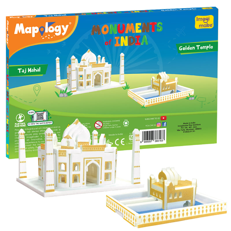 Mapology Monuments of India - Taj Mahal & Golden Temple